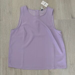 J. Crew Lavender Sleeveless Blouse